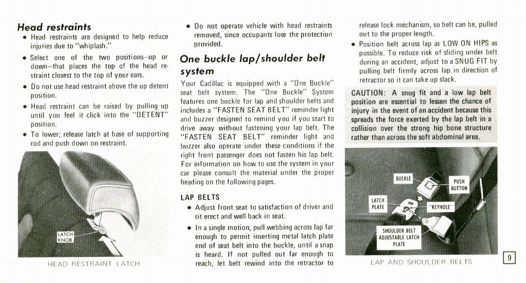 1973 Cadillac Owners Manual Page 45